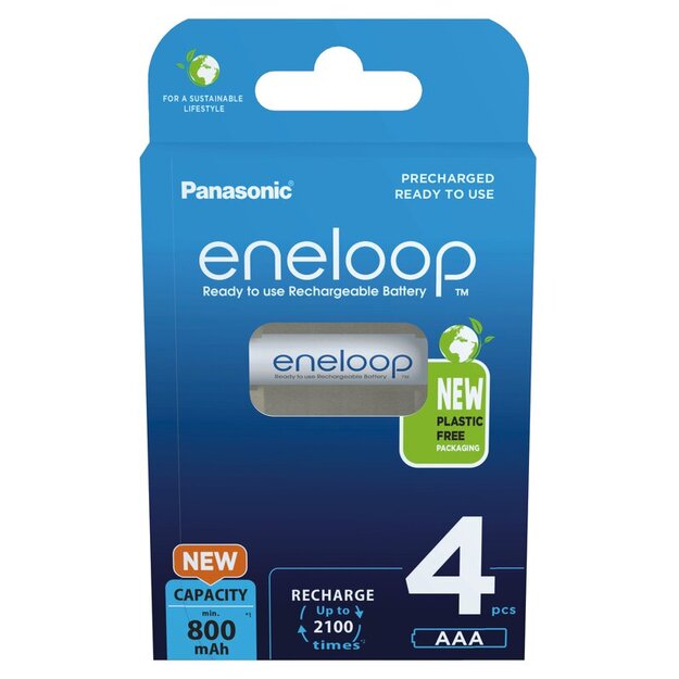 Panasonic Eneloop R03 / AAA 800mAh x4 akumulatori BK-4MCDE/4BE