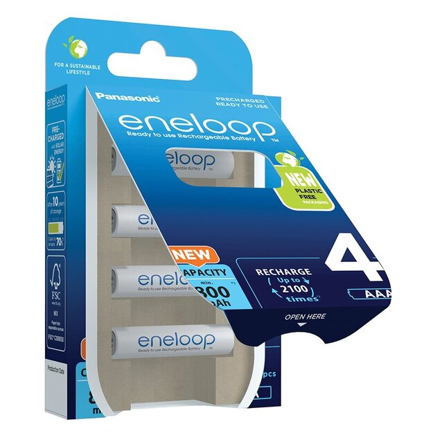 Panasonic Eneloop R03 / AAA 800mAh x4 akumulatori BK-4MCDE/4BE