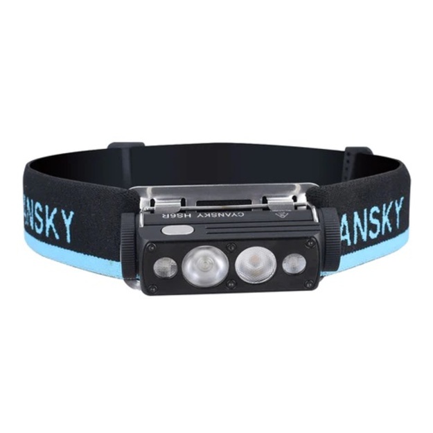 CYANSKY HS6R trīskār&scaron;as izejas uzlādējams galvenais lukturis (170 m, 1400 lūmeni)