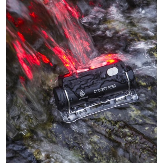 CYANSKY HS6R trīskār&scaron;as izejas uzlādējams galvenais lukturis (170 m, 1400 lūmeni)
