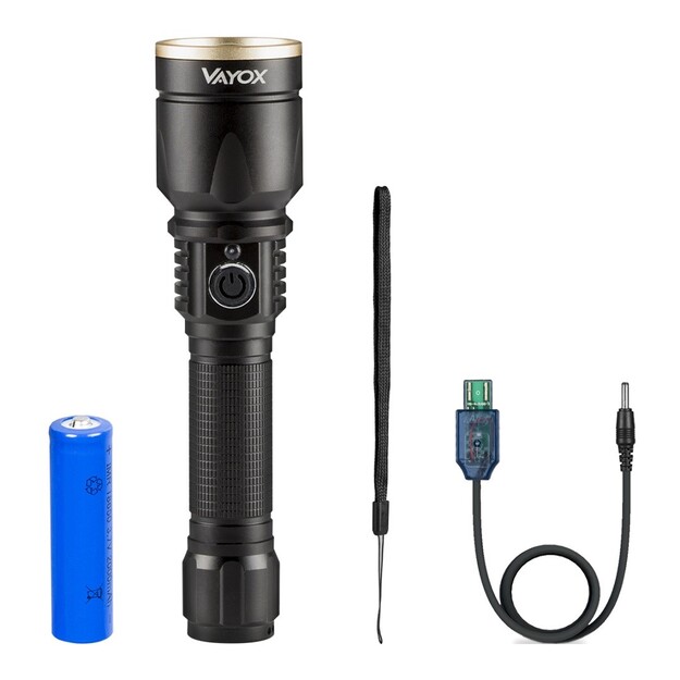 Vayox tactical flashlight XP-E LED 800lm zomm VA0027