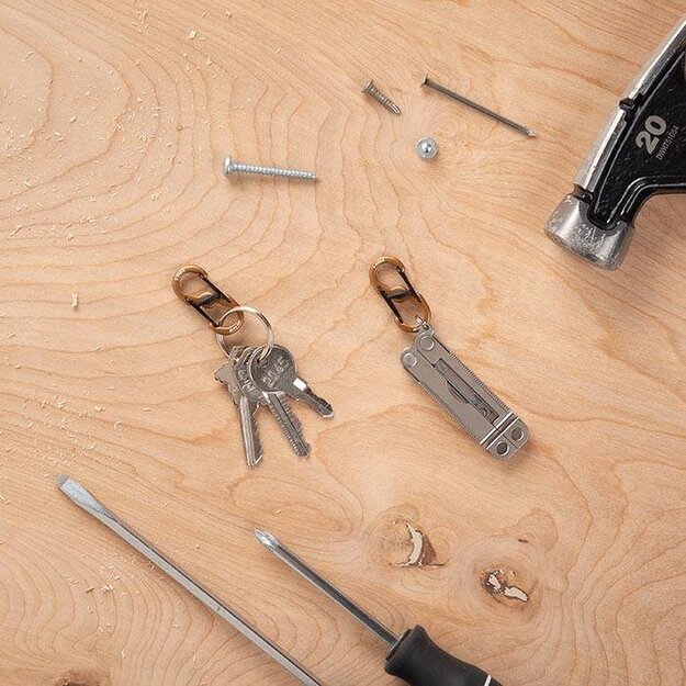 Nite Ize - S-Biner MicroLock Color Mounts / Carabiners Pack - 5 Pack - Aluminum - LSBMA-A2-5R7