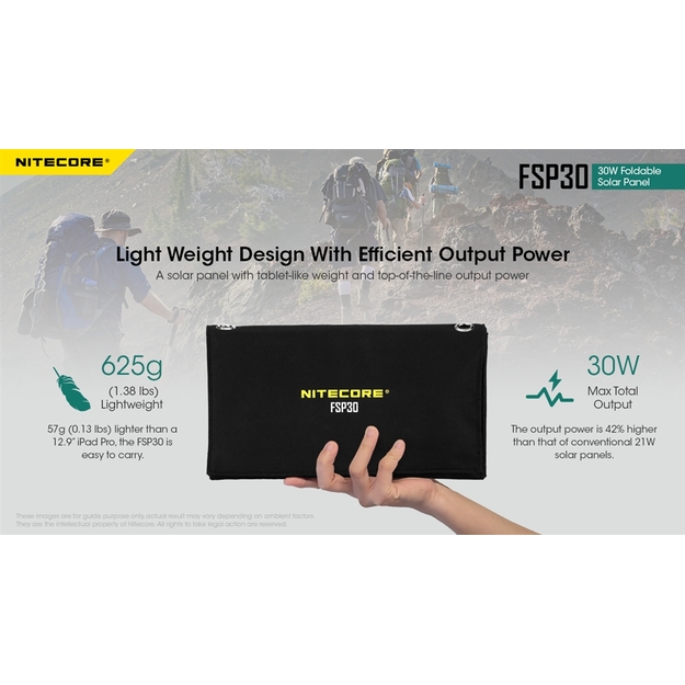 Nitecore FSP30 - 30 W saules baterija