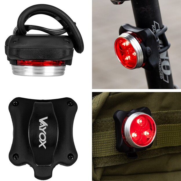 Vayox velosipēdu gaisma VA0117 USB