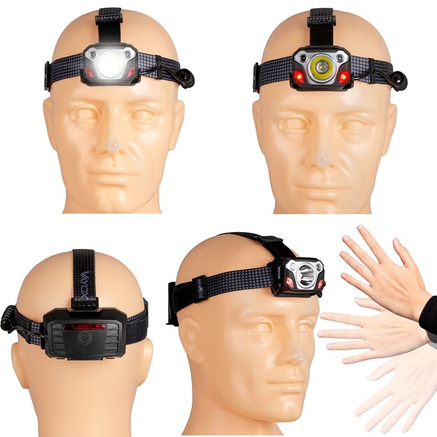 Vayox galvas lukturītis ar kustības sensoru SST40 1200lm VA0103