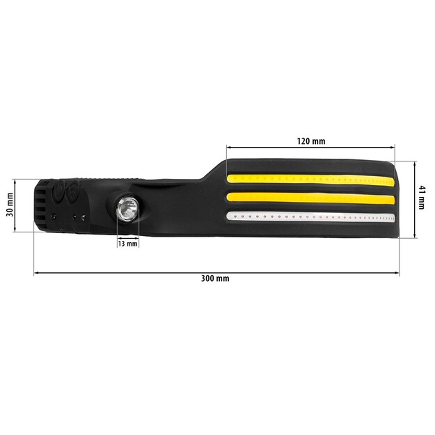 Vayox galvas lukturītis 3x COB + XPE LED VA0130