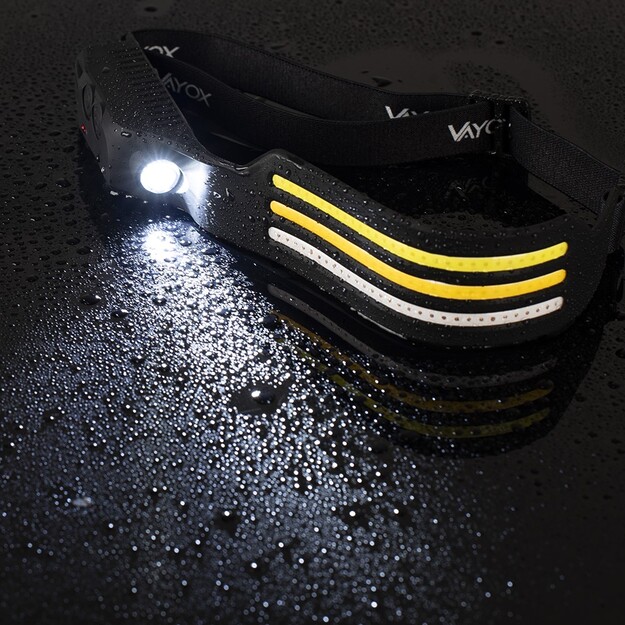 Vayox galvas lukturītis 3x COB + XPE LED VA0130