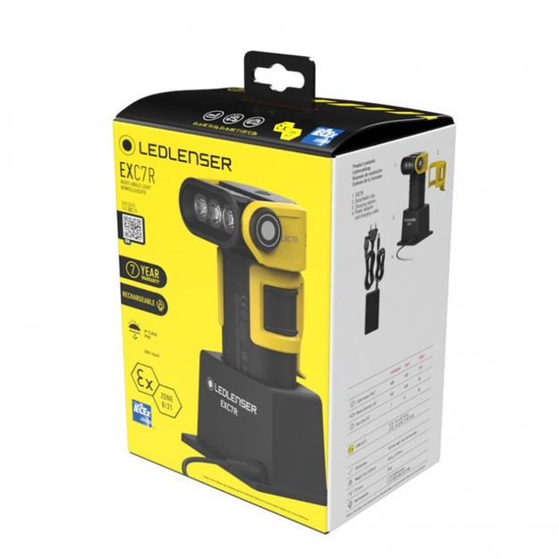 Ledlenser EXC7R, ATEX, SET lukturītis ar uzlādes staciju