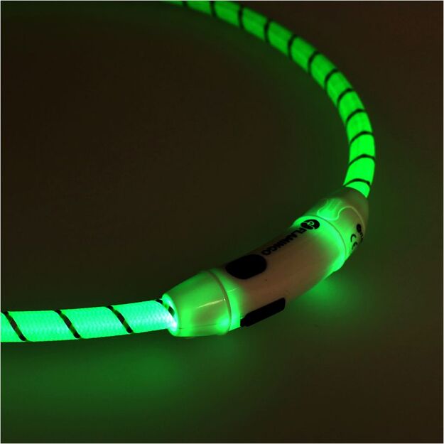 Flamingo Leora zaļa suņu apkakle