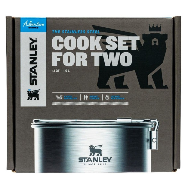 Набор для приготовления пищи Stanley Adventure из нержавеющей стали для двоих