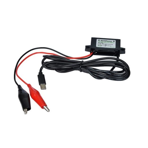 NITEforce DC įkrovimo (5V 2A USB-C) laidas stebėjimo kamerām