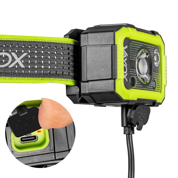 Vayox uzlādējams lukturis 750lm CREE + SMD Pro Series VA0187