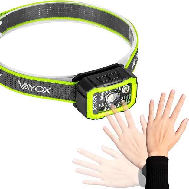 Vayox uzlādējams lukturis 750lm CREE + SMD Pro Series VA0187