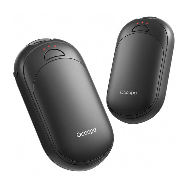 Ocoopa UT3 Lite 2x2500 mAh roku sildītājs, USB-C, melns/ melns