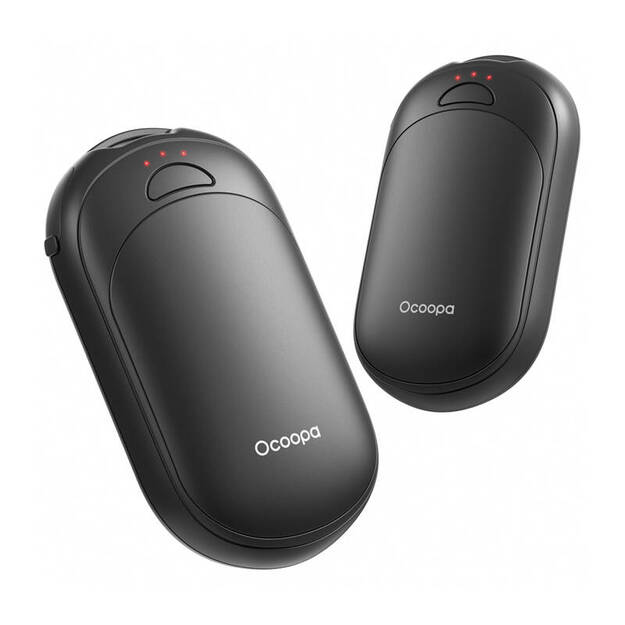 Ocoopa UT3 Lite 2x2500 mAh roku sildītājs, USB-C, melns/ melns