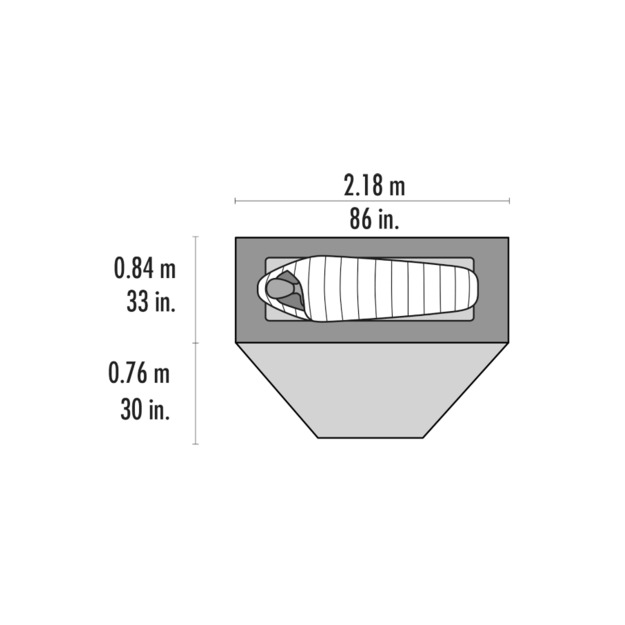 Vienvietīga telts MSR Elixir 1P - Grey
