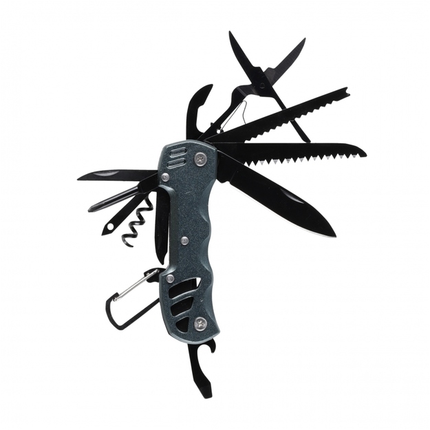 Foxter Multitool 13in1 daudzfunkcionāls izdzīvo&scaron;anas rīks Pelēks