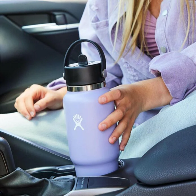 Hydro Flask platkakla ceļojumu pudele ar salmiņu 946 ml Oat WT32BFS114