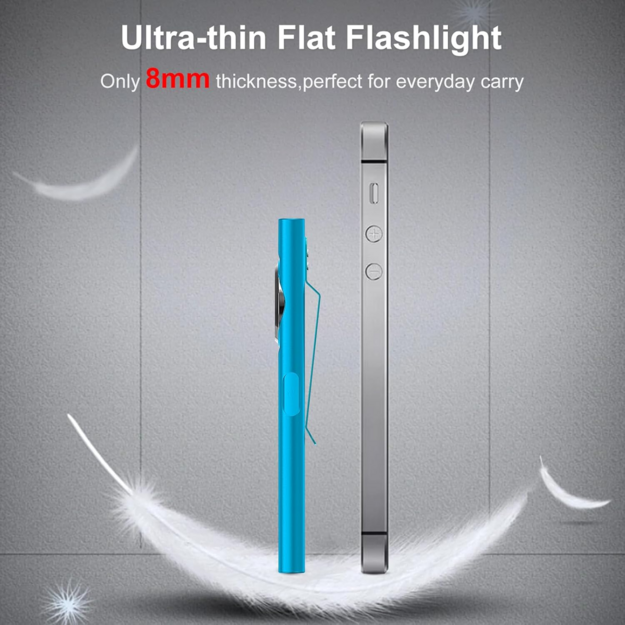 KLARUS E5 magnetic EDC flashlight, light blue