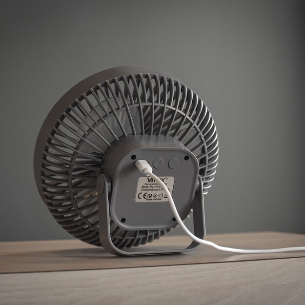 Vayox pārnēsājamais uzlādējamais ventilators ar apgaismojumu 6xSMD VA0337G