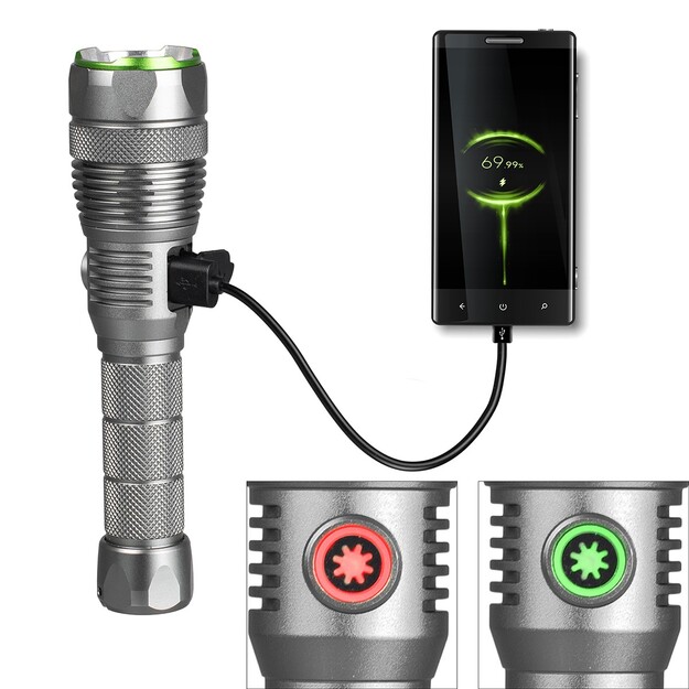 Vayox Pro sērijas taktiskais lukturītis 3000lm IPX7 30W LED SMD VA0364