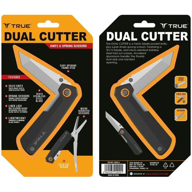 True Utility DUAL Saliekamais nazis Daudzfunkcionāls rīks TU0002