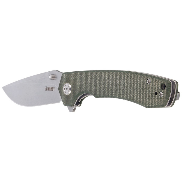 Kubey Green Micarta folding knife D2 (KU901C)