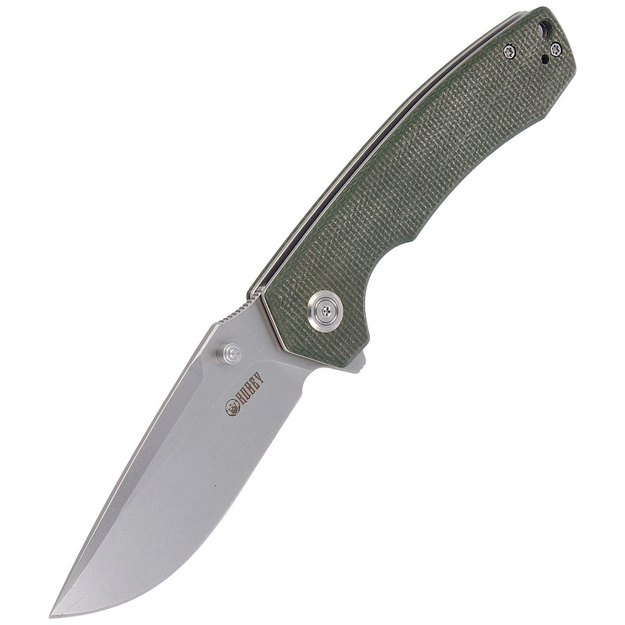 Kubey Green Micarta folding knife D2 (KU901C)