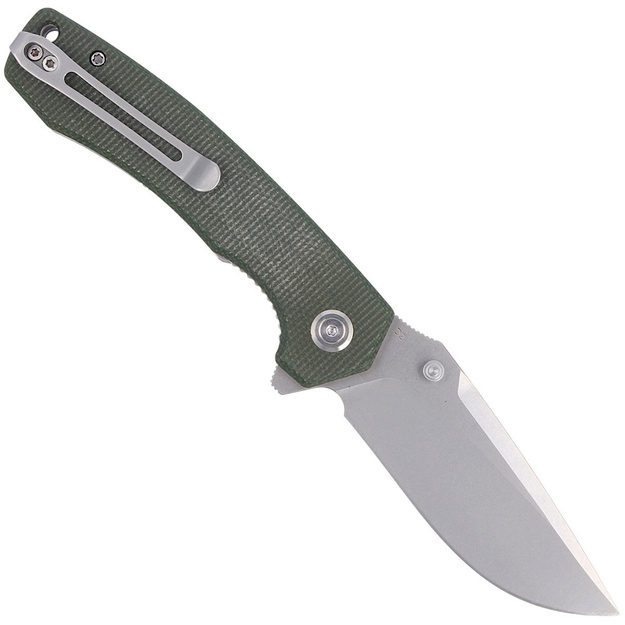 Kubey Green Micarta folding knife D2 (KU901C)
