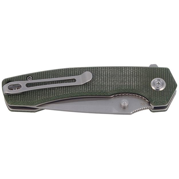 Kubey Green Micarta folding knife D2 (KU901C)