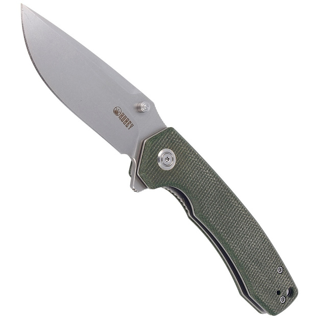 Kubey Green Micarta folding knife D2 (KU901C)