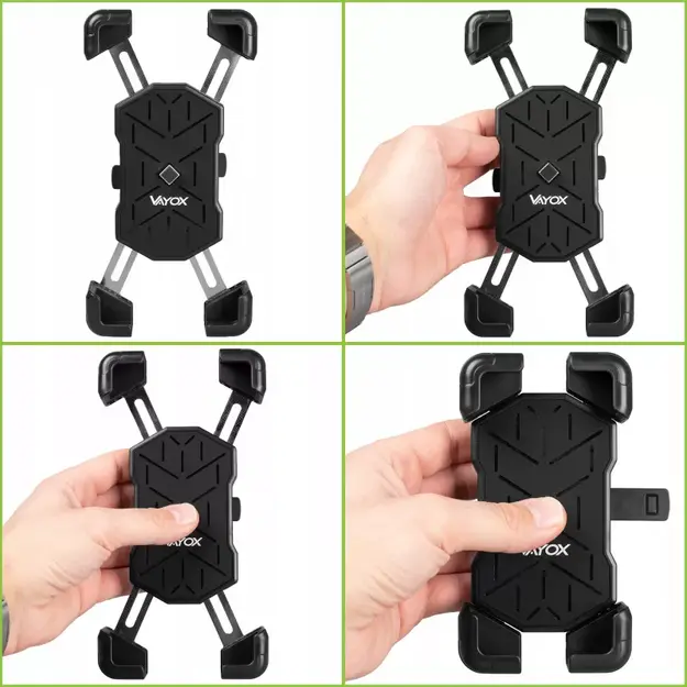 Vayox VA0344 Melns Tālruņa Turētājs Velosipēdam/Motociklam