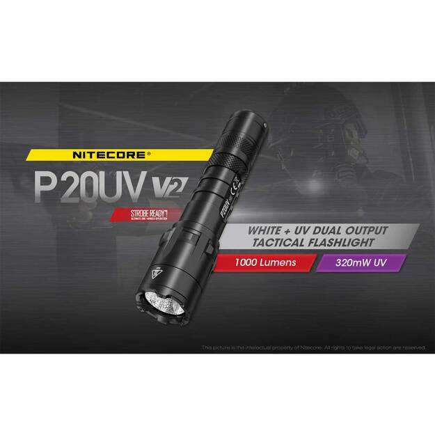 Nitecore P20UV V2.0 lukturis