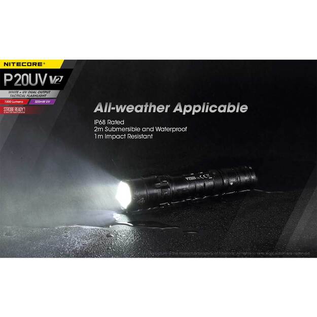 Nitecore P20UV V2.0 lukturis