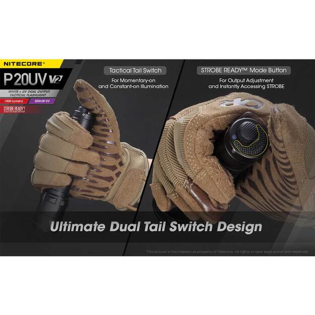Nitecore P20UV V2.0 lukturis