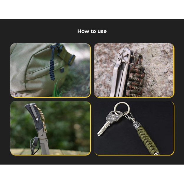 Паракордовый ремень EDCX черный - армейский зеленый 1660