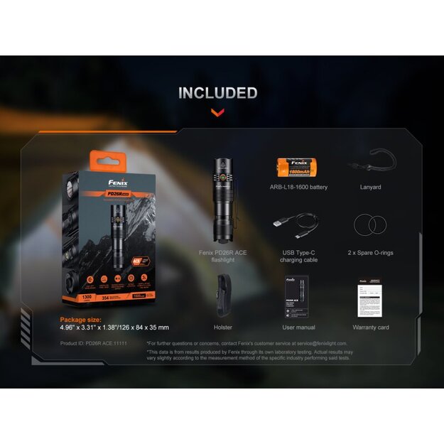 Fenix ​​PD26R ACE LED lukturītis