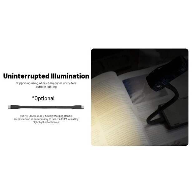 Nitecore TUP2 Lukturītis 1200 lm, MCT, OLED zils