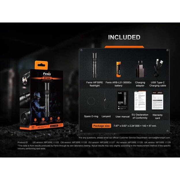 Fenix WF30RE Lukturītis sprādzienbīstamai videi