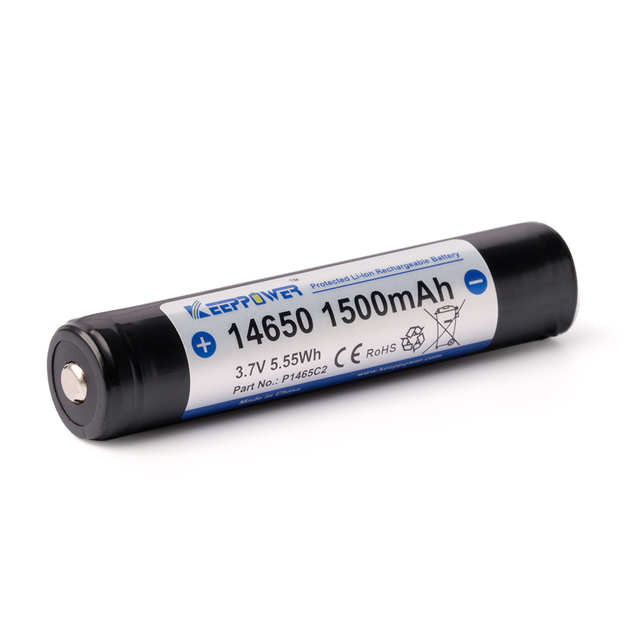 Keeppower 14650 Litija jonu akumulators, 1500 mAh, 3,6&ndash;3,7 V ar PCB P1465C2
