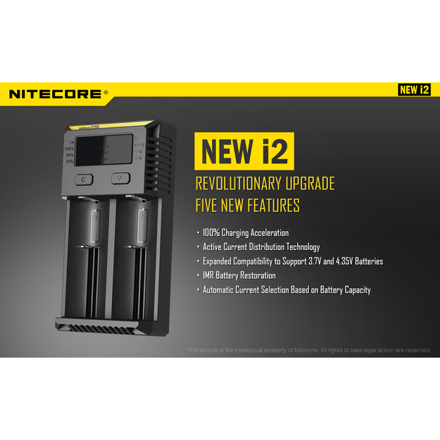 Nitecore NEW i2 lādētājs
