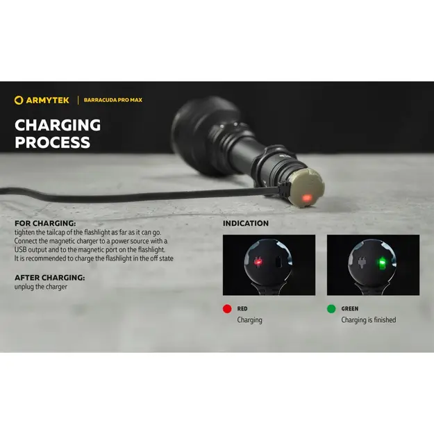 Фонарь Armytek Barracuda Pro Max 2800лм USB PCB F10501PC