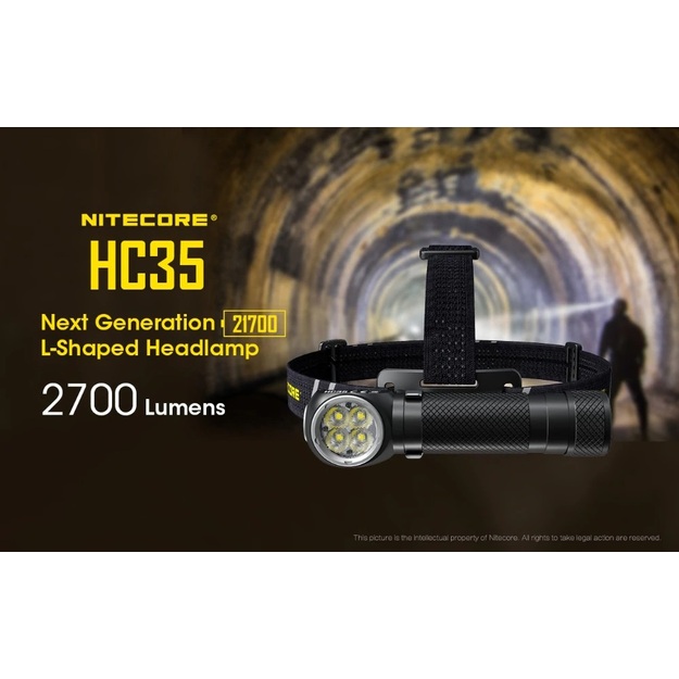 Nitecore HC35 uzlādējams lukturis 2700lm