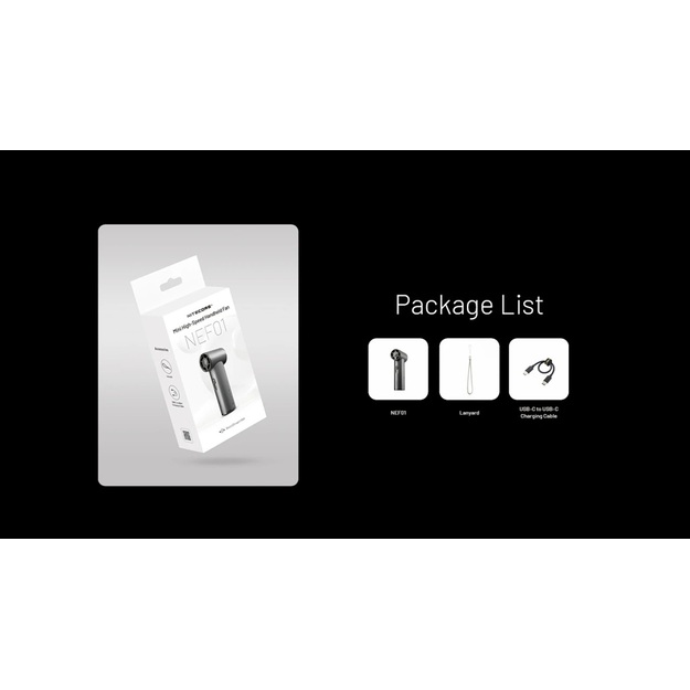 Nitecore NEF01 mini rokas ventilators