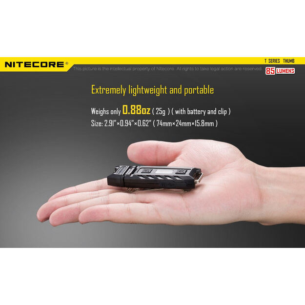 Фонарик Nitecore THUMB LEO + UV