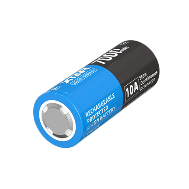 XTAR 26650 - 7000mAh, 3,6 V - 3,7 V litija jonu akumulators, aizsargāta shēmas plate, maksimālā izejas strāva 10 A