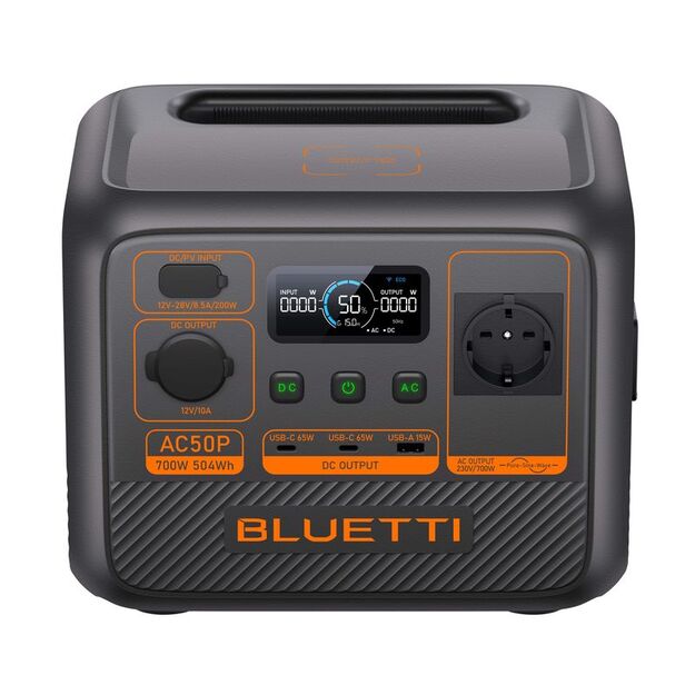 BLUETTI AC50P Portable power station 700W 504Wh LiFePO4