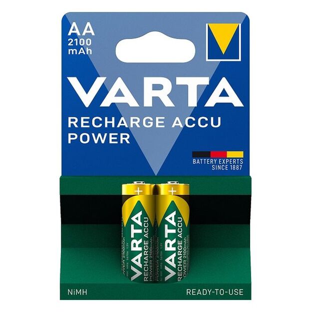 Batteries Longlife Accu AA 2100 mAh (2pcs) VARTA 56706
