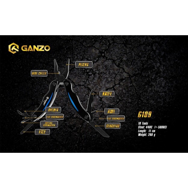 Ganzo G109 daudzfunkcionāls rīks
