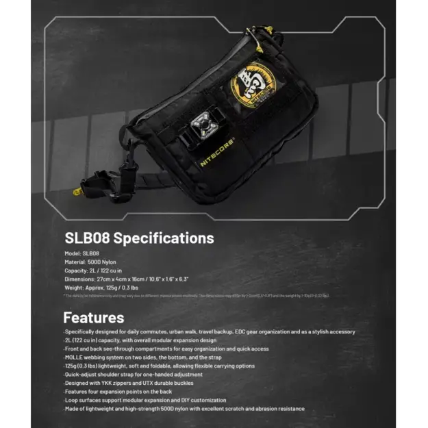 Nitecore SLB08 Travel Bag